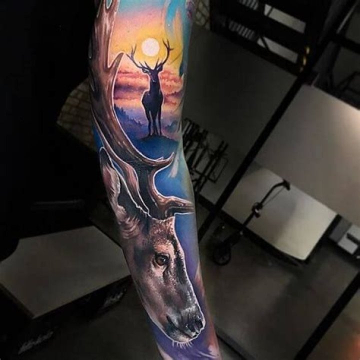 15+ Realistic Deer Tattoo Ideas PetPress Deer tattoo, Sleeve
