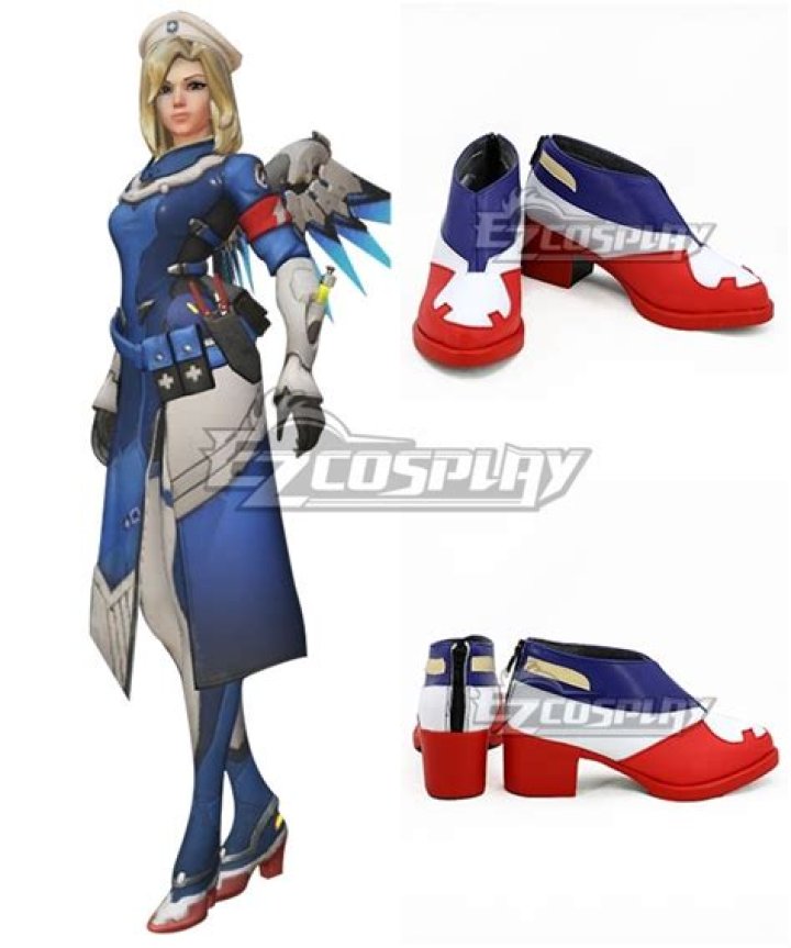 2017 OW Angela Ziegler Cosplay Costume Mercy Demon skin Outfit Adult
