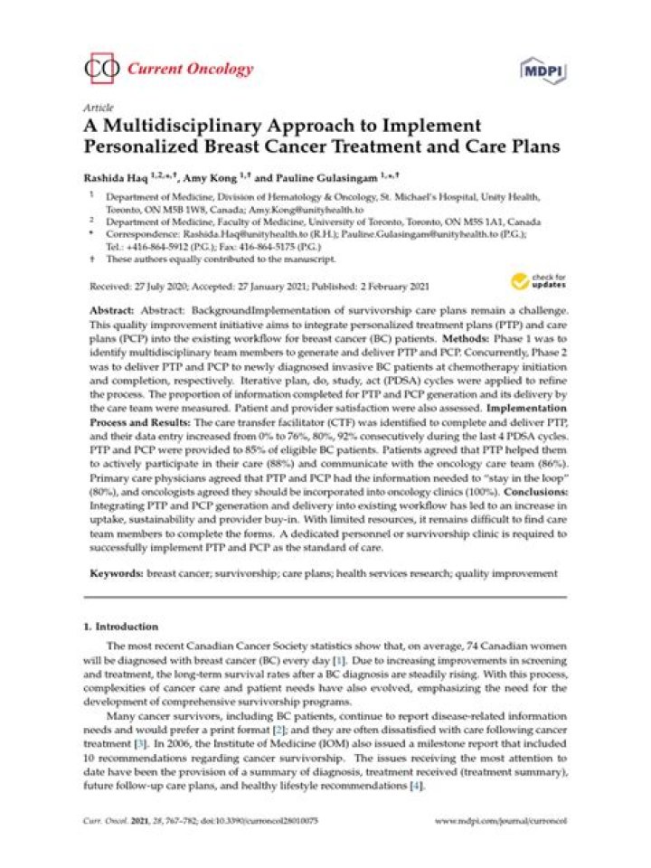 A Multidisciplinary Approach to Implement NonPharmacological