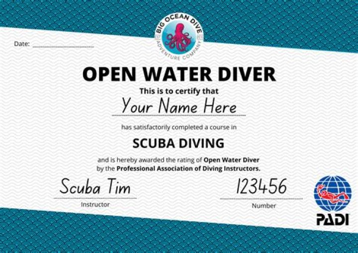A PADI® Certified Scuba Diver At Sandals Resorts