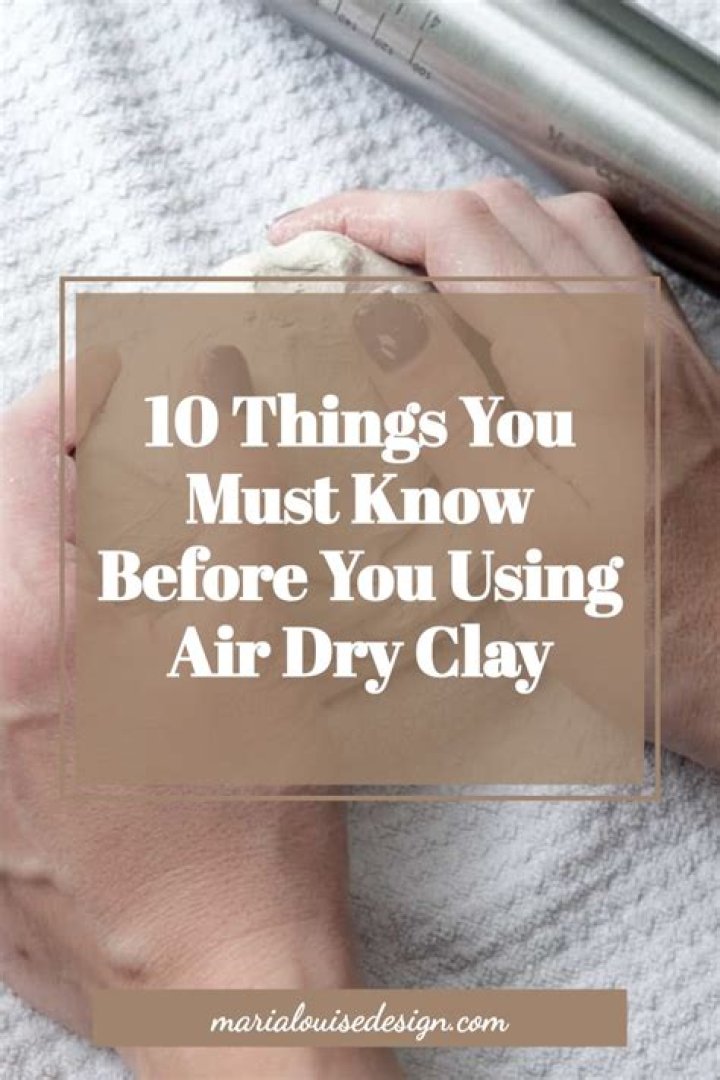 Air Dry Clay 10 Great Tips to Know Before You Start a Project &bull; Maria