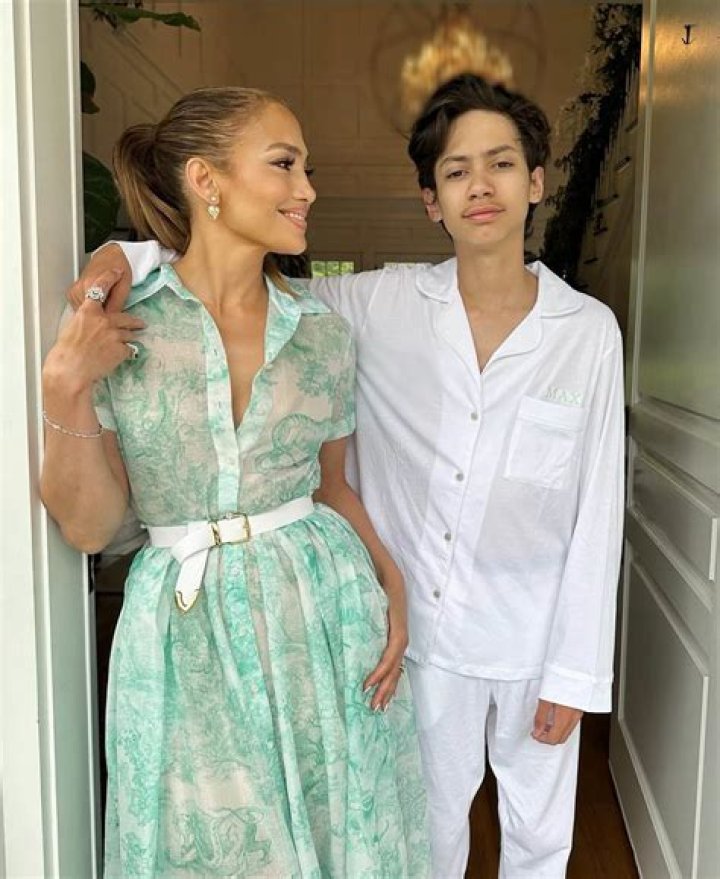 All pals Jennifer Lopez poses with exhusband Marc Anthony and his