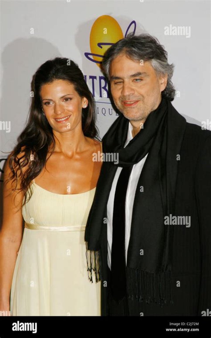Andrea Bocelli und seine Frau Enrica Cenzatti Bocelli Clive Davis Pre