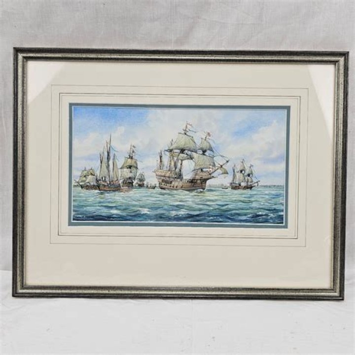 Antiques Atlas Mary Brown Watercolour Posy Of Wildflowers