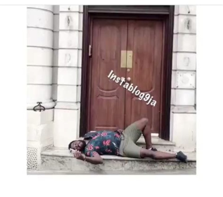 Aremu Afolayan Sleeping On The Floor In London Nigeria High