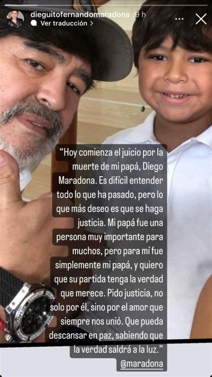 Así está Dieguito Fernando, el hijo de Diego Maradona y Verónica Ojeda