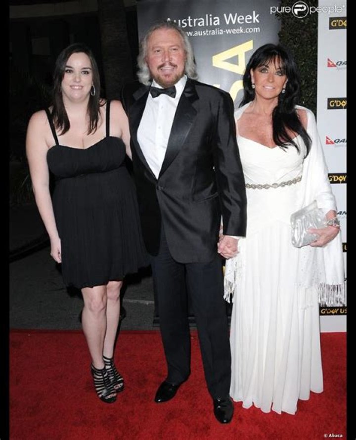 Barry Gibb, Linda Gibb et Alexandra Gibb lors du gala G'Day Black Tie &agrave;