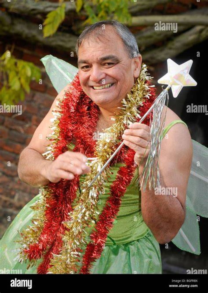 Billy Byrne from the BBC 1 program 'DIY SOS' dressed as a Christmas