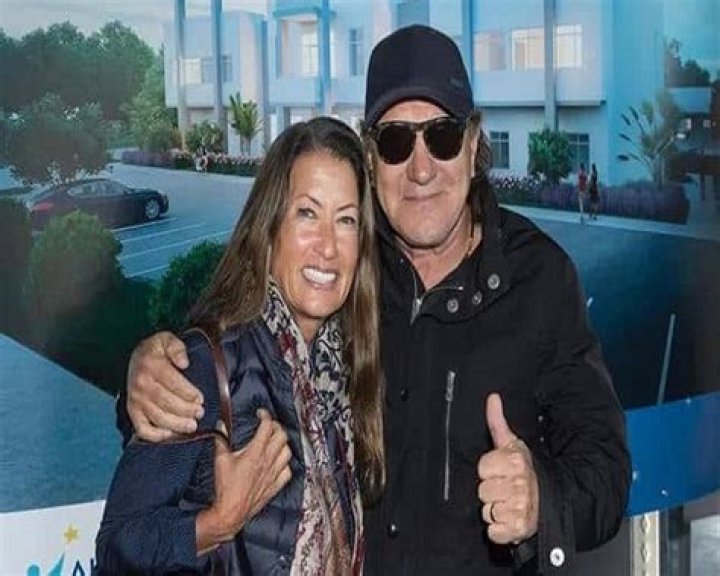 Brian Johnson with his wife Brenda at Daytona January test