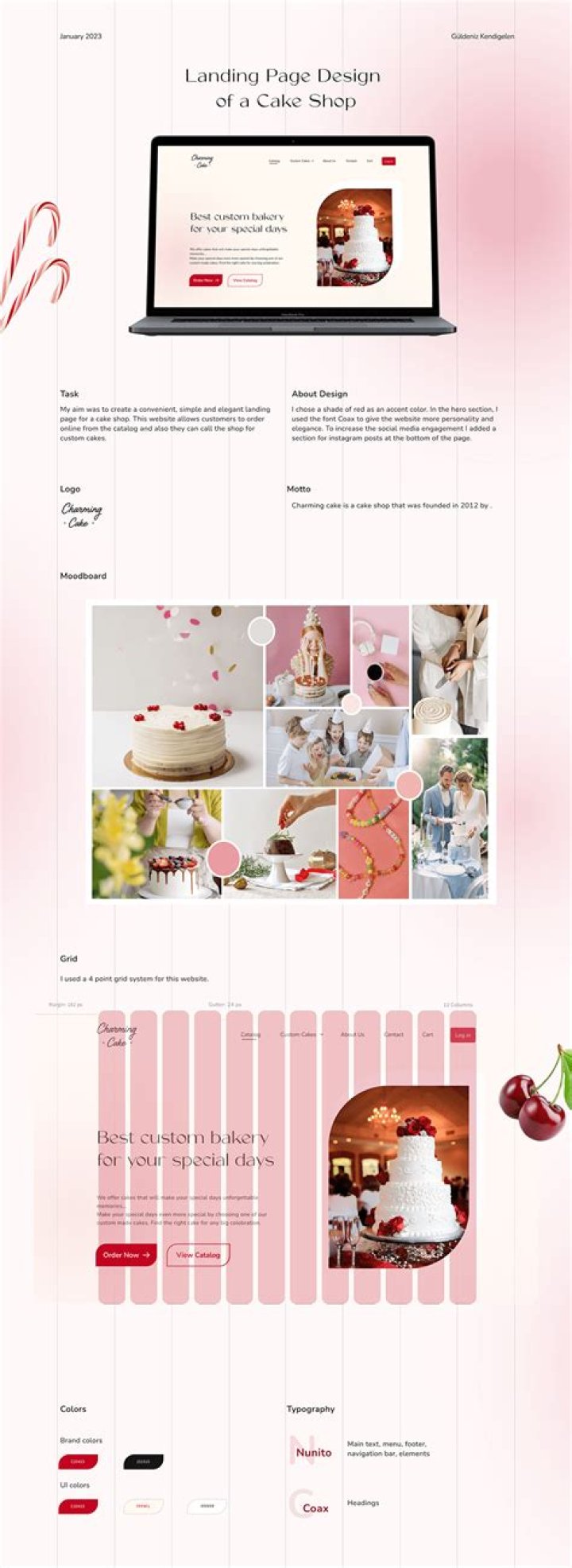 Cake shop on Behance