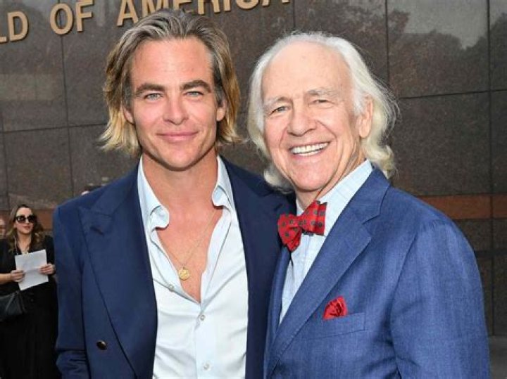 Chris Pine and Robert Pine at the Los Angeles Premiere of STAR TREK