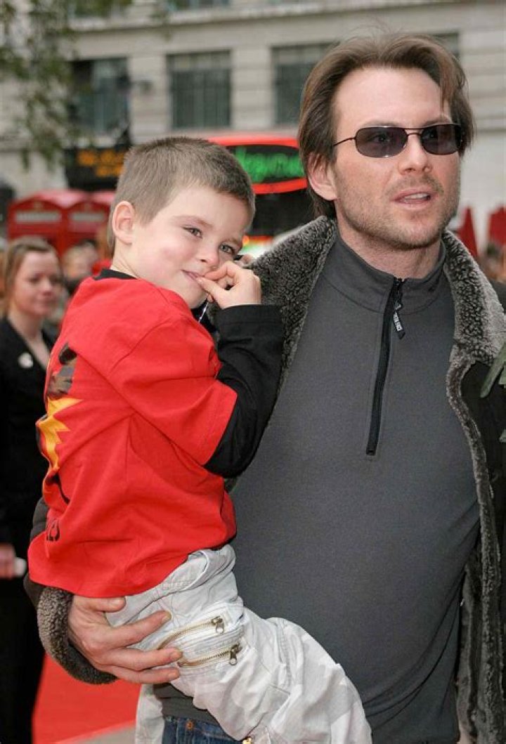 Christian slater et son fils jaden Banque de photographies et d’images