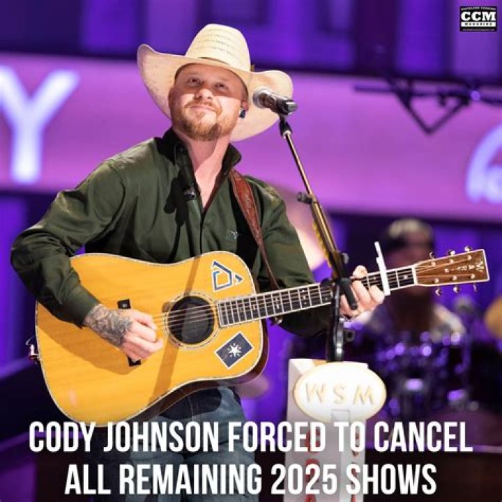 Cody Johnson Forced To Cancel Shows Due To Sudden Illness