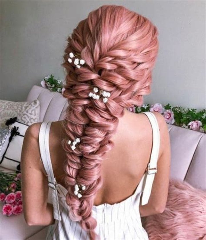Coral Doll Pastel Pink Long Wavy Synthetic Lace Front Wig Long wigs
