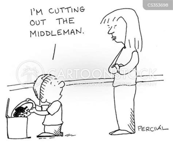 Cut Out The Middle Man Cartoons and Comics funny pictures from