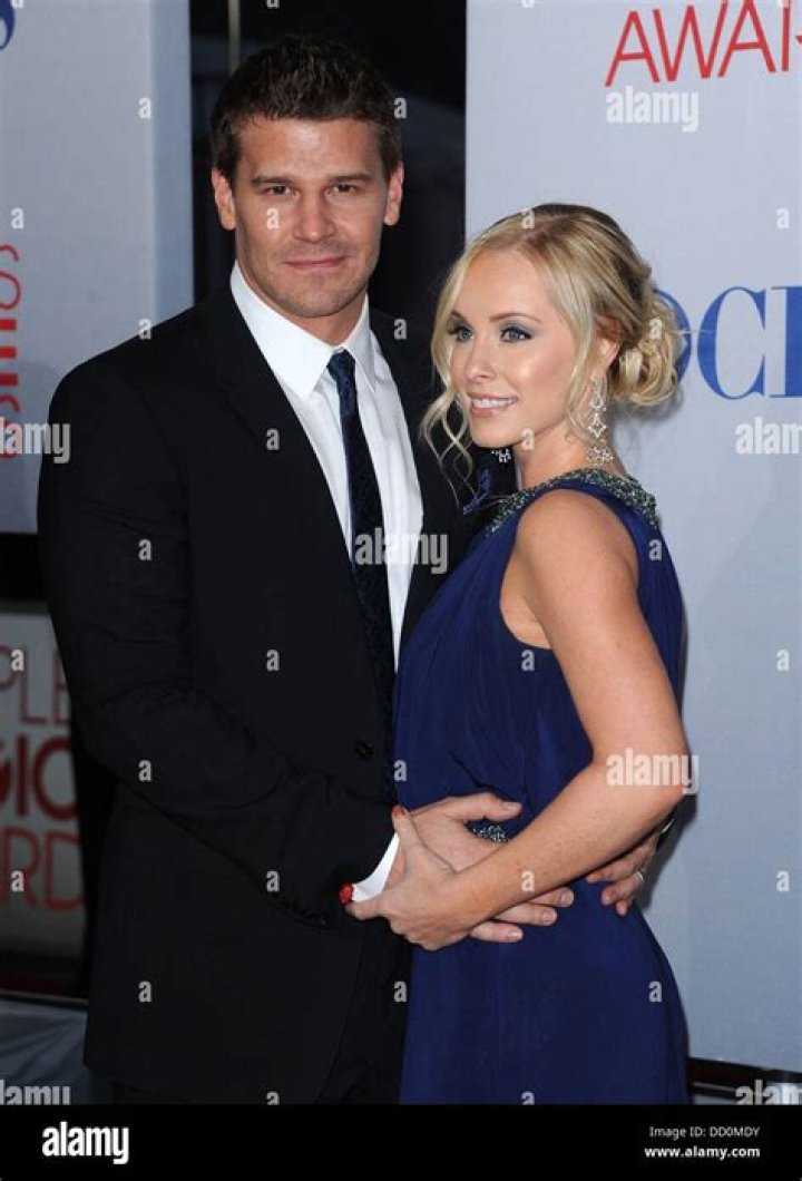 David Boreanaz and Wife Jamie Bergman 2012 People's Choice Awards Red