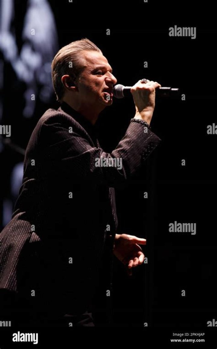 Depeche Mode lead singer Dave Gahan arriving at the Old Saatchi Gallery