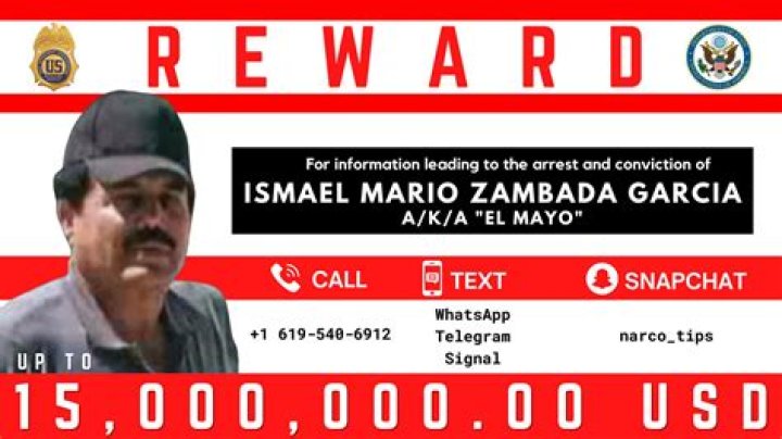 El Mayo Zambada Feds up reward for Ismael Zambada Garcia to 15M