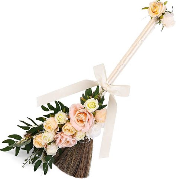Elegant Rose Wedding Broom Wedding Tradition of Jumping the Etsy in