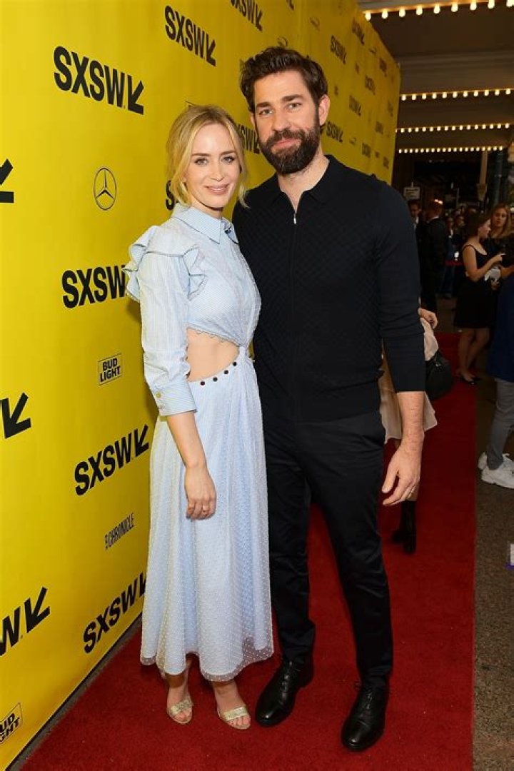 Emily Blunt and John Krasinski dote over baby Hazel on family outing