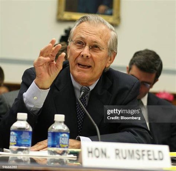 Former Defense Secretary Donald Rumsfeld dies at 88, says family