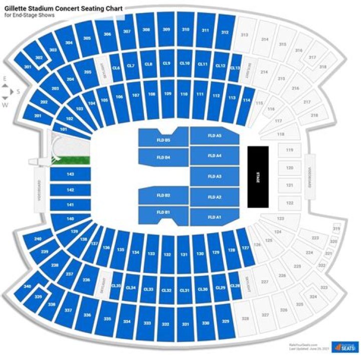 Gillette Stadium Seating Charts + Rows, Seat Numbers and Club Seats