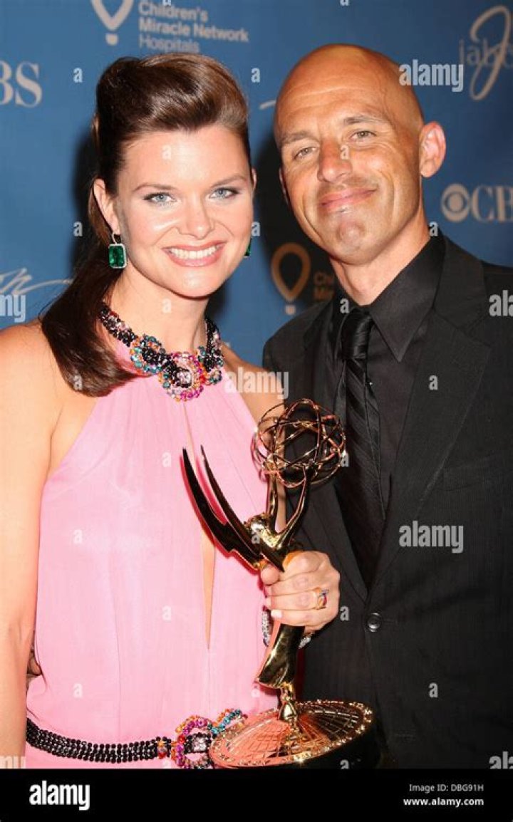 Heather Tom, James Achor Daytime Emmy Awards Press Room at Hilton Hotel