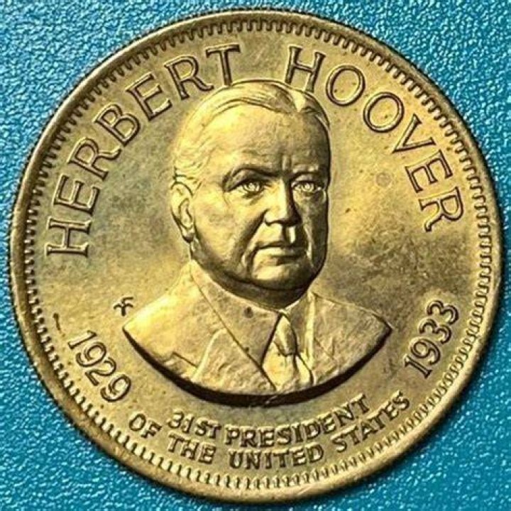 Herbert Hoover, 31st US President 19291933, colorized photo from