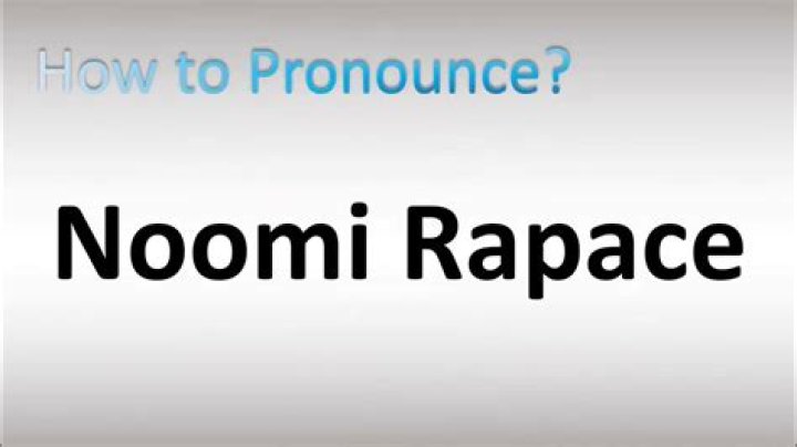 How Does Noomi Rapace Pronounce Her Name? Does Noomi Rapace Speak
