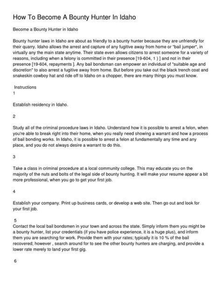 How to a Bounty Hunter A Complete Guide Wisestep