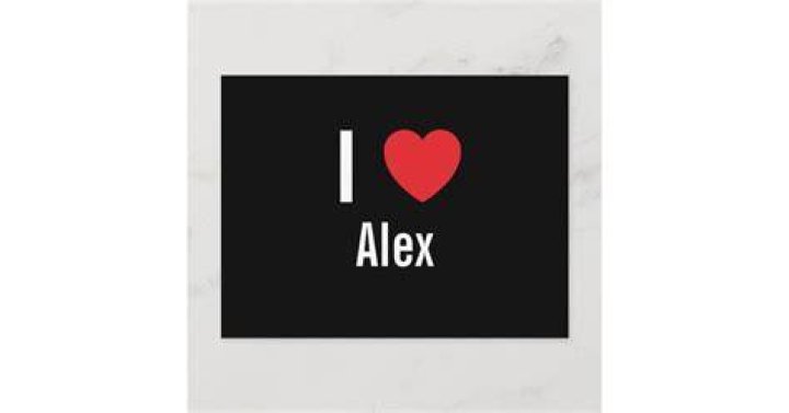 I LOVE ALEX POSTCARD