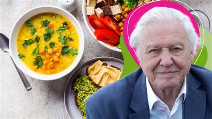Is David Attenborough vegan and what did he look like when he was