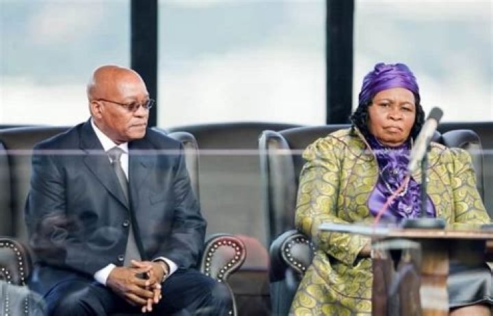 Jacob Zuma Gloria Bongekile Ngema Bongi Ngema during her wedding to
