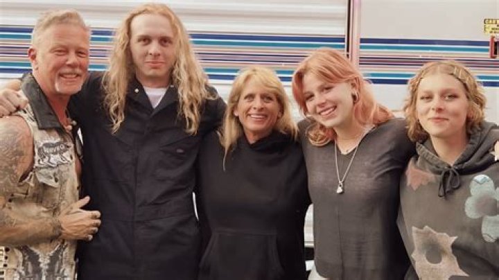 James Hetfield w/His Family Their daughter on the far right looks