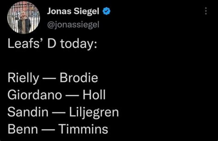Jonas Siegel on Twitter "Ilya Samsonov was the first person (player or