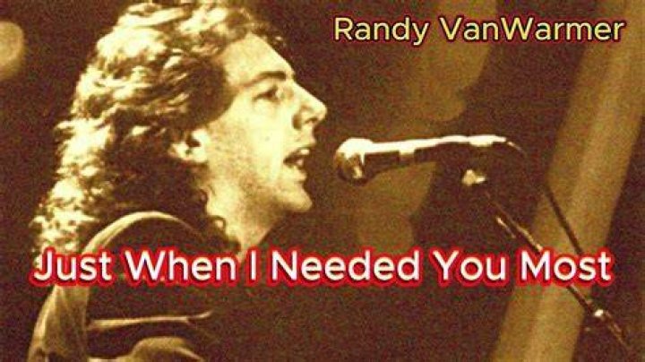 Just When I Needed You Most Lyrics Randy VanWarmer YouTube