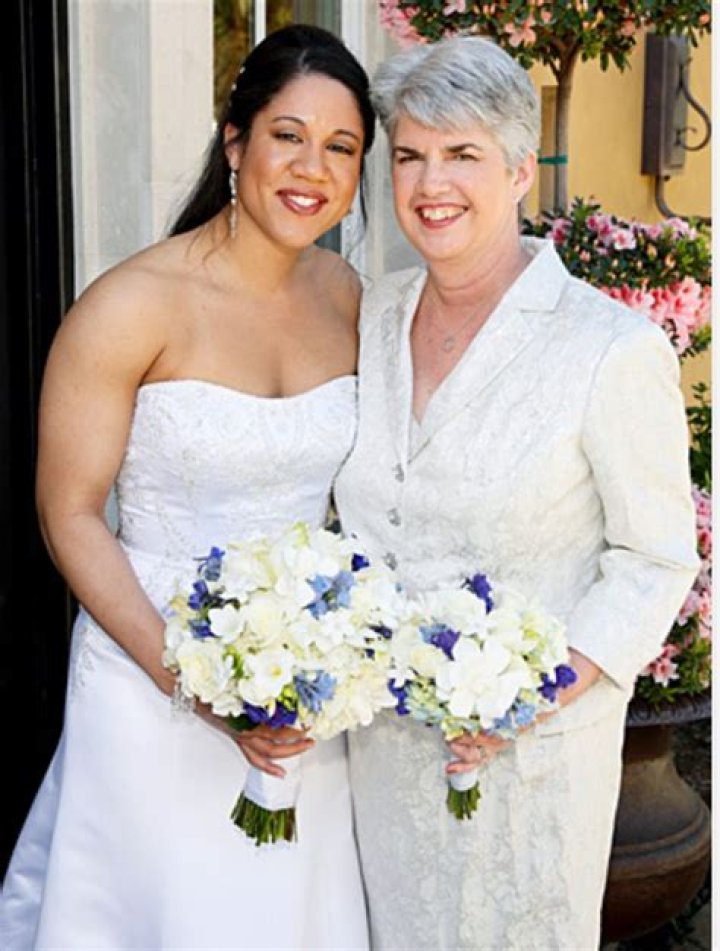 Kara Lawson & her mother. Kara lawson, Strapless wedding dress