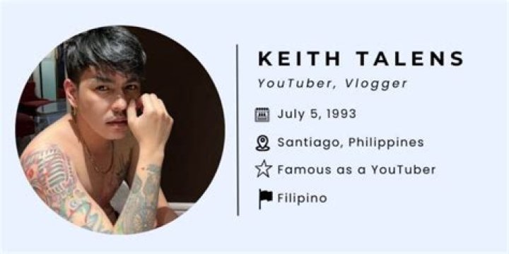 Keith Talens Biography, Wiki, Age, Girlfriend, Career, Family, Net Worth