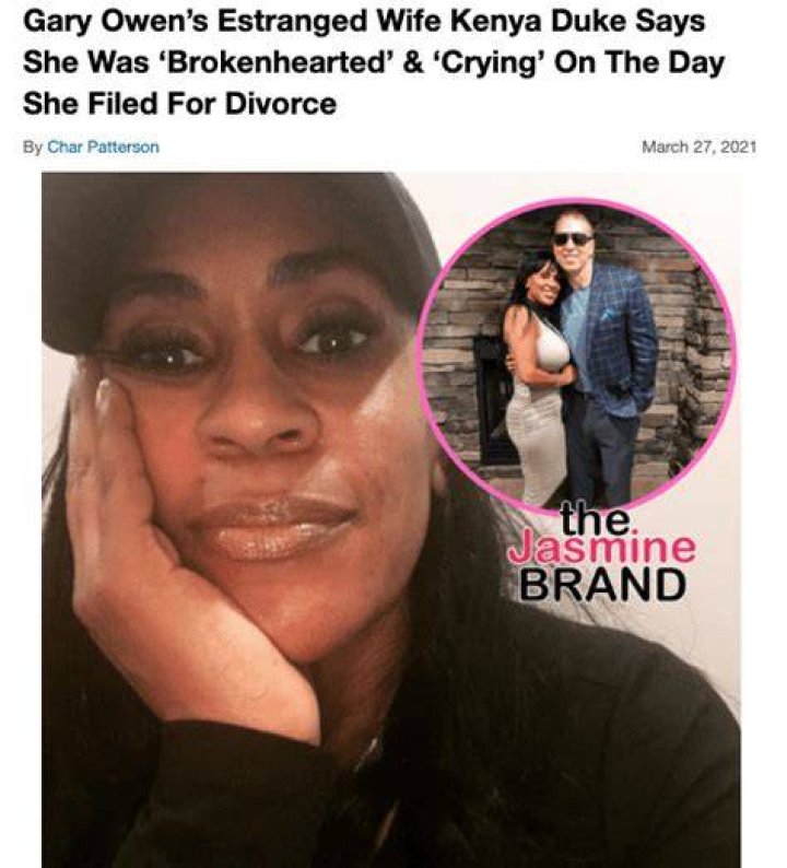 Kenya Duke, Gary Owen&rsquo;s estranged wife, reacts to Wendy Williams interview