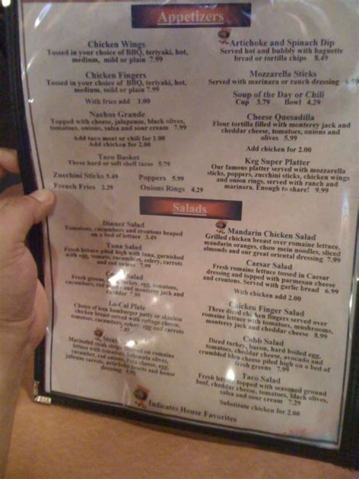 Kopper Keg Menu, Menu for Kopper Keg, South Las Vegas, Las Vegas