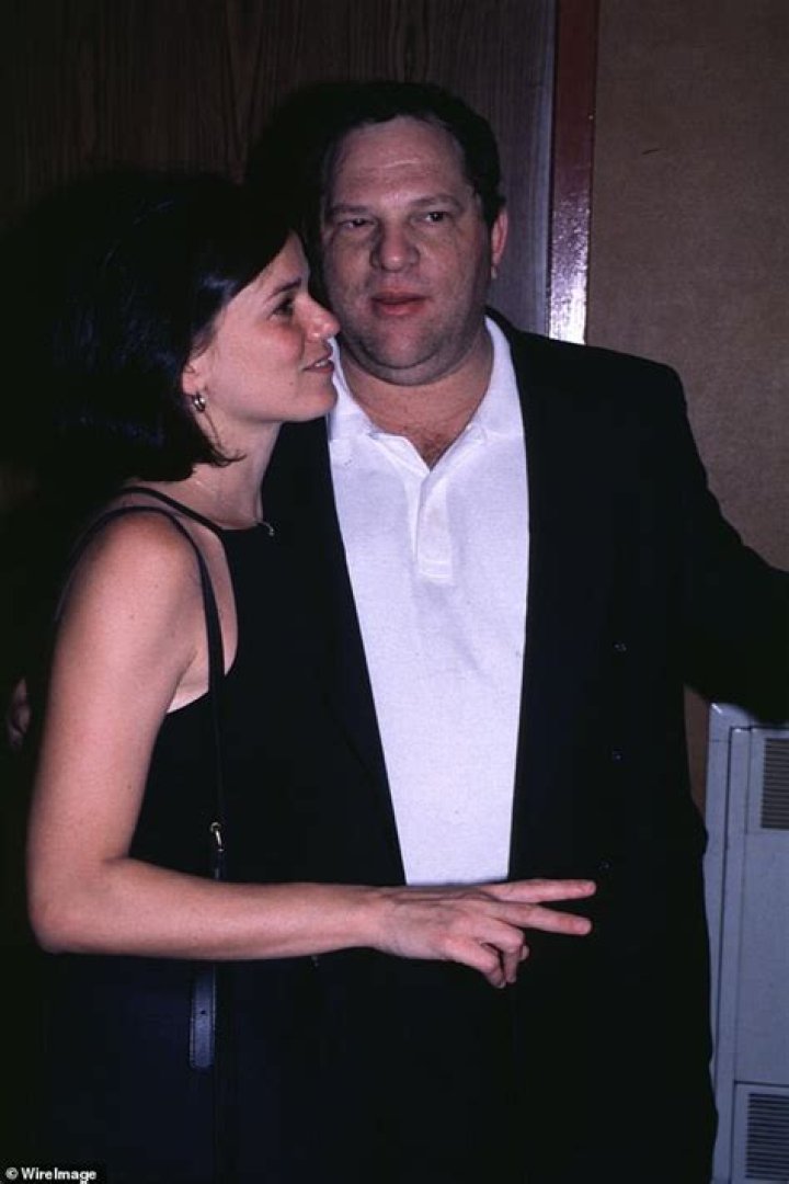 Linda Fiorentino and Harvey Weinstein during "Trainspotting" New York