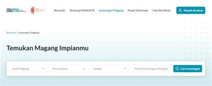 Magenta BUMN Pengertian, Cara Daftar, Alur Pendaftarannya Hingga Jenis