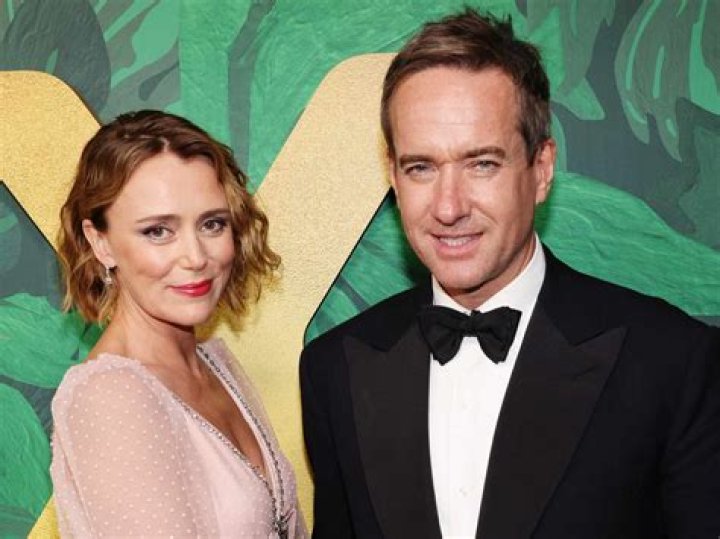 Matthew Macfadyen with his actress wife Keeley Hawes, their daughter