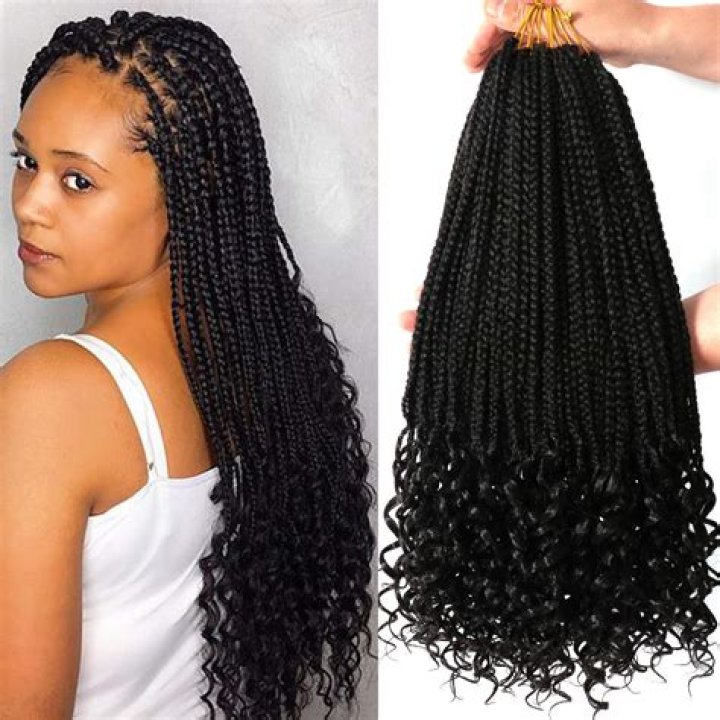 Medium Box Braids with Curly Ends Naturalhairstyles Short box braids