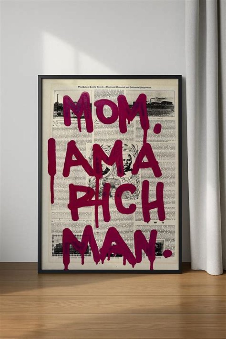 Mom I Am A Rich Man Print Cher Quote Taylor Swift Print Etsy