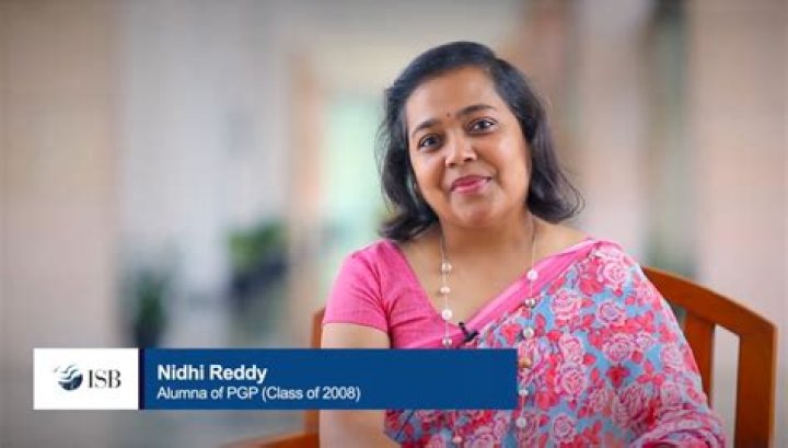 Nidhi Reddy, PGP Co &rsquo;08 Giving to ISB YouTube