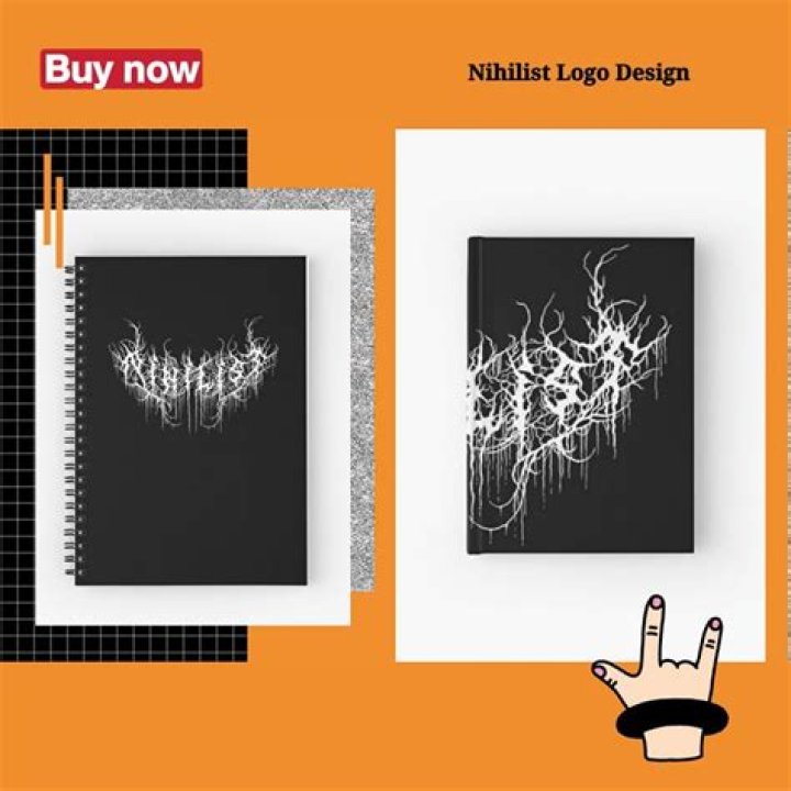 Nihilist Logo Design for Philosophers And Metal Fans Zipped Hoodie by