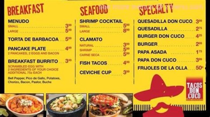 Online Menu of Tacos Don Beto's Restaurant, Grand Rapids, Michigan