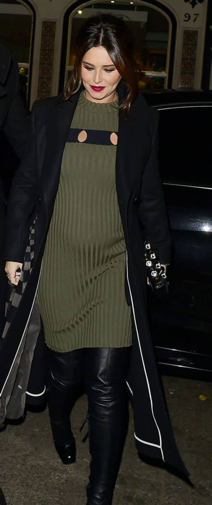 Pregnant CHERYL COLE Night Out in London 11/29/2016 HawtCelebs