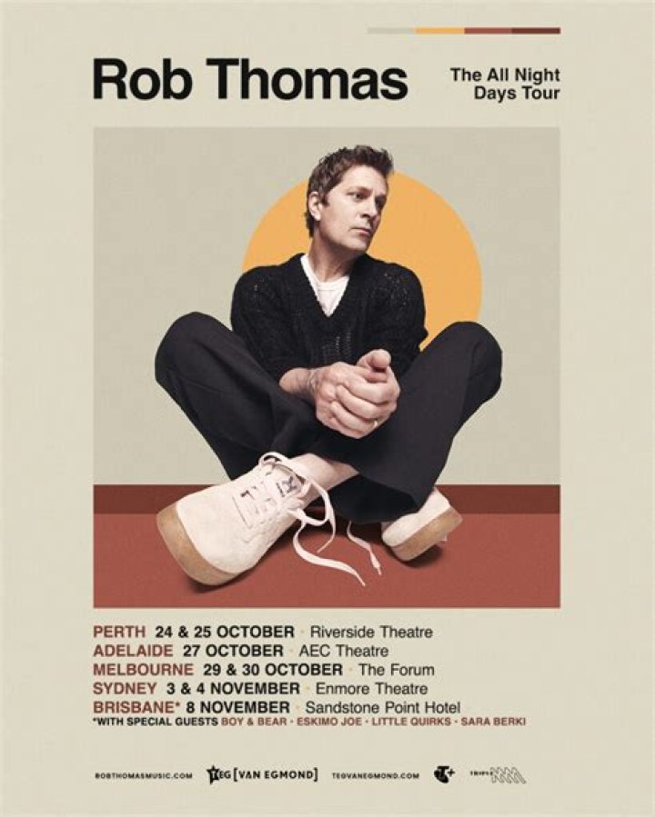 Rob Thomas Tour Dates, Concerts and Tickets 2021